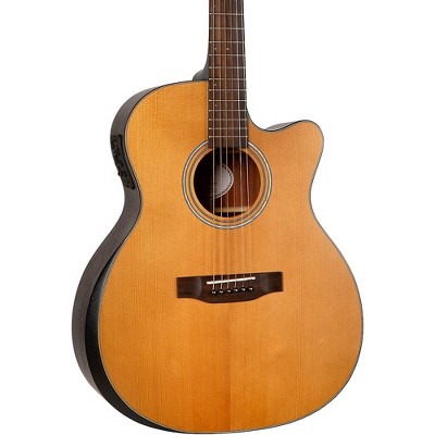 Mitchell T413CE Solid Torrefied Spruce Top Auditorium Acoustic-Electric Cutaway Guitar