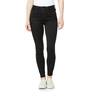 WallFlower Women's Sassy Skinny High-Rise Insta Soft Juniors Jeans (Standard and Plus) - 1 of 3