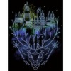 Harry Potter Hogwarts Patronus Line Art Men's Black T-shirt - 2 of 3