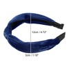 Unique Bargains Women's Velvet Knotted Headbands 1.2" Wide - 4 of 4