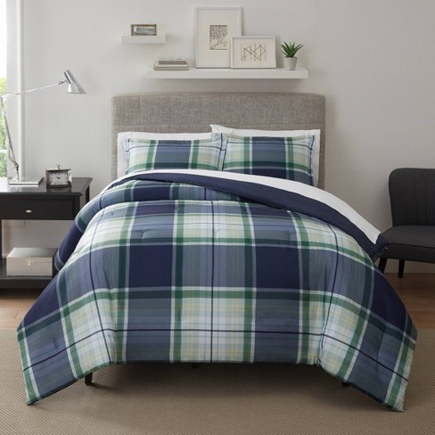 Blue and green twin comforter cheap sets