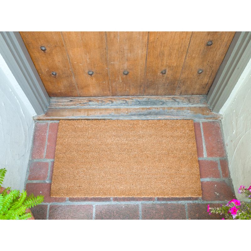 KAF Home Coir Doormat with Heavy-Duty, Weather Resistant, Non-Slip PVC Backing | 17 by 30 Inches, 0.6 Inch Pile Height | Perfect for Indoor and Outdoor Use, 2 of 4