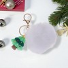 Unique Bargains Christmas Keychain with Double Ring and Lobster Clasp Alloy Plush 1 Pc - 4 of 4