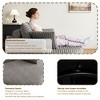 55 inch Beige Corduroy Foam Single Swivel Chair for Living Room and Bedroom - 4 of 4