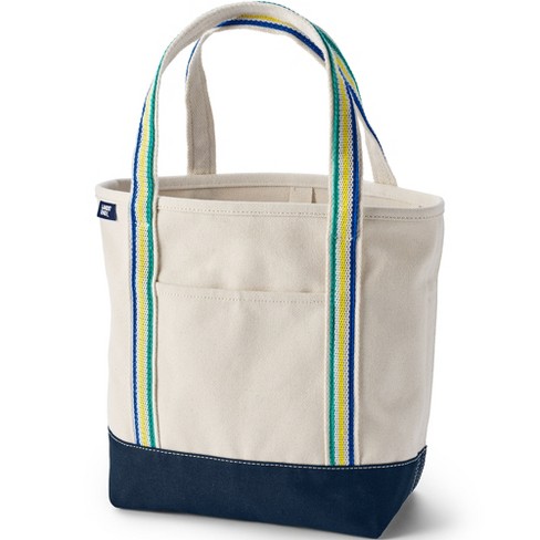 Lands' End Open Top Canvas Tote Bag - image 1 of 4