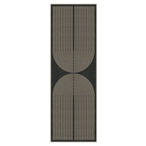 Lahome Modern Rainbow Jute Washable Outdoor Area Rug-Soft, Durable Carpet for Patio, Garden, or Balcony - 1 of 4
