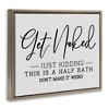Stupell Industries Get Naked Funny Bathroom, 21" x 17" - 3 of 4