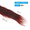 Unique Bargains DIY Christmas Halloween Gnome Beard Fluffy Plush Faux Fur Ribbon 2 Pcs - 2 of 4