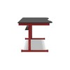 Signature Design by Ashley Lynxtyn Home Office Desk with Mousepad Surface Cover, Red - 4 of 4