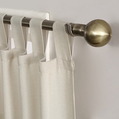 Ecru Extra Long Sheer Tab Top Polyester Window Panel