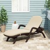 Christopher Knight Home Yannic Outdoor Water Resistant Fabric Chaise Lounge Cushions - 2 of 4