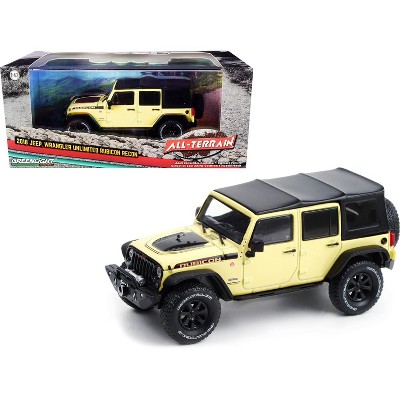 2018 Jeep Wrangler Unlimited Rubicon Recon Gobi Yellow with Black Top "All-Terrain" Series 1/43 Diecast Model Car by Greenlight