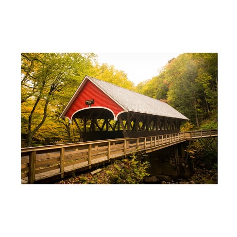 Trademark Fine Art - Richard Wong Flume Covered Bridge Canvas Art - image 1 of 4