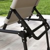 Maggift Patio Chaise Lounges Set of 2, Portable Foldable Lounge Chair, Adjustable Angle Multifunctional Patio Lounge Chair,White, 78.75"*27.5"*17.75" - 3 of 4