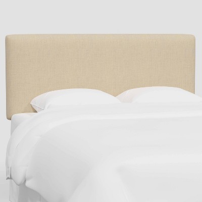 King Olivia Headboard in Linen Cream - Threshold™: Modern Pine Frame, Upholstered Design