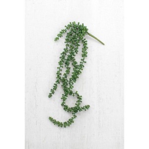 Artificial Necklace Fern Succulent 29"L Plastic & Wire Hanging Greenery – Realistic Faux Plant (Set of 6) By Kalalou - 1 of 3