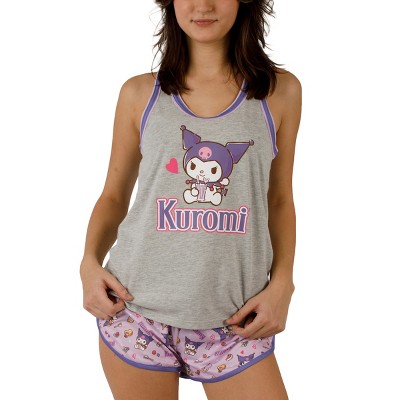 Kuromi & My Melody Women's Lavender Sleepwear Set-Large