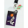Space Jam Character Lanyard ID Holder With Mask Rubber Charm And Sticker - 3 of 3