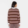 Women's Hello Kitty Striped Polo Graphic T-Shirt - Brown - 3 of 3