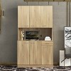 70.87"Tall Cabinet with 6 Doors,1 Open Shelf and 1 Drawer, Decorative Storage Cabinets for Living Room, Bedroom - The Pop Home - 2 of 4