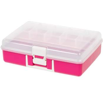 80L Store Away Rolling Bin Pink — Ezy Storage