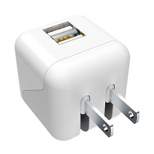 XYST 2.4-Amp Dual USB Wall Charger (White)