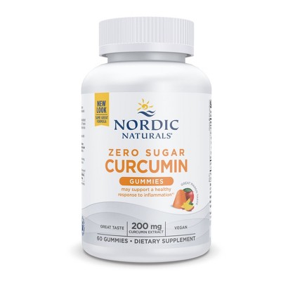 Nordic Naturals Zero Sugar Curcumin Gummies - Natural Antioxidant Gummies, 60 ct