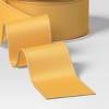 30' Christmas Fabric Ribbon Yellow Gold Satin - Wondershop™ - 3 of 3