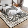 Fulvari Washable Area Rugs for Living Room,Vintage Rugs for Bedroom,Soft Low Pile Area Rug with Rubber Backing for Home Office - 3 of 4