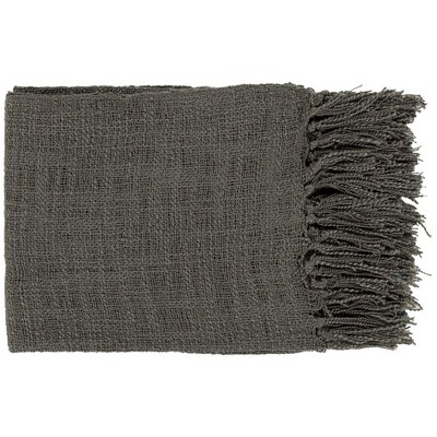 Mark & Day Gleisdorf 51"W x 59"L Solid and Border Throw Blankets