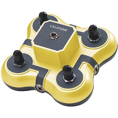 Califone Listening First 1114-YL Stereo Jackbox, 4-Position, Yellow