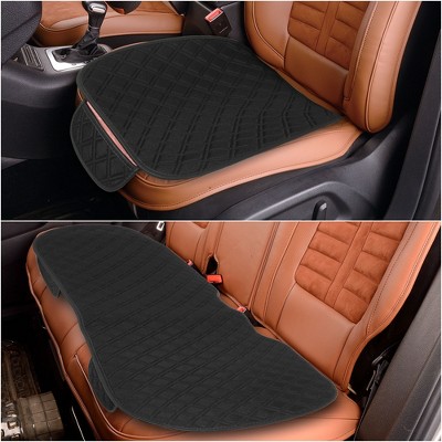 X-Autohaux Breathable Protector Flax Sponge Automotive Seat Pads Black 1 Set