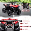 6V Kids ATV Quad Ride On Toy, Electric 4-Wheeler w/1.8MPH Speed, Music, LED Headlight, Foot Pedal, Gift for Toddlers - 3 of 4