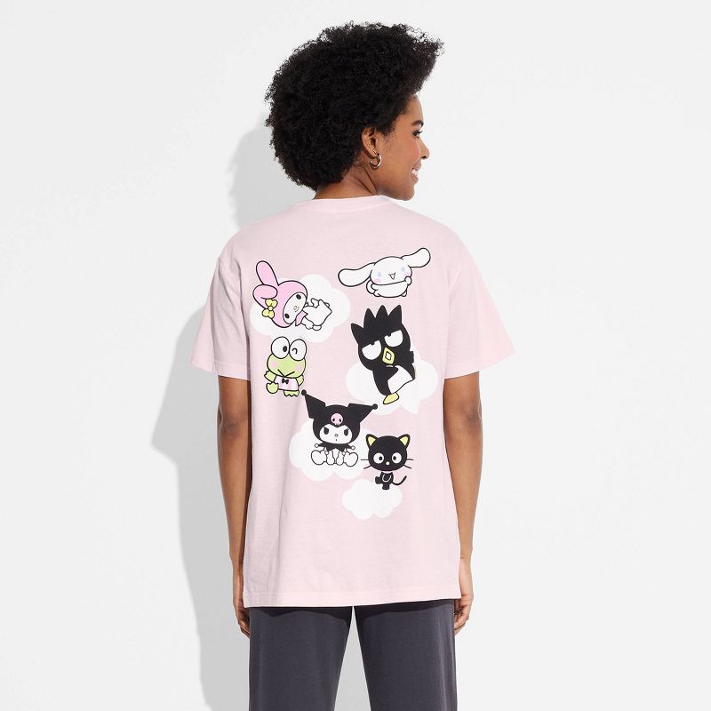 Women's Sanrio Positivity Oversized Short Sleeve Graphic T-Shirt - Pink, 2 of 5