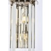 Elegant Lighting Sydney 2 light Matte Black Wall Sconce Clear Royal Cut Crystal - 4 of 4