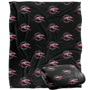 University Of Indianapolis Logo Pattern Silky 50x60 Blanket, 1 Sided - 1 of 4