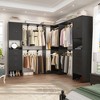 Besiost Set of 3 Corner Closet System with 8 Hanging Rods and 6 Drawers, 10 FT-12 FT Walk-In Closet Organizer - 2 of 4
