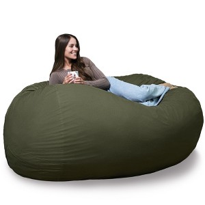 Big Joe Bean Bag Chair with Removeable Cover, Foam Filled, Multiple Sizes and Fabrics, All Ages - 1 of 4