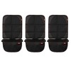 Diono Ultra Mat 3-Pack, Back Seat Upholstery Protection from Child Car Seats and Pets, Black - 2 of 4