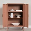 South Shore 41.5" Decorative Storage Cabinet Burnt Orange: Metal Frame, 2 Doors, 3 Shelves - 3 of 4