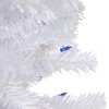 Northlight Pre-Lit Slim Woodbury White Pine Artificial Christmas Tree - 4' - Blue Lights - 4 of 4