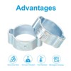 Unique Bargains Galvanized Steel Fluid Systems Fuel Petrol O Double Ear Hose Clamps 50 Pcs - 4 of 4