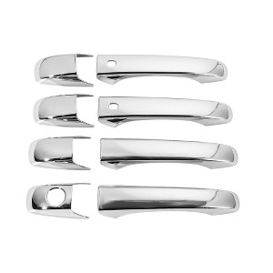 Unique Bargains Exterior Door Handle Cover for Jeep Grand Cherokee 11-21 No Keyless Hole 1 Set Silver Tone - 1 of 4