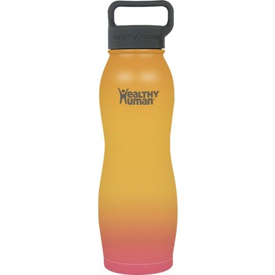 Healthy Human Stainless Steel Curve Water Bottle |(21 oz/ 621 ML, Sunrise)