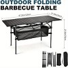 Racxily Folding Camping Table, Roll-up Ultra Compact Outdoor Portable Fold Up Lightweight beach Table, with Large Storage and Carry Bag - 2 of 4