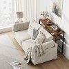 Entryway Table, Console Tables with Storage and Adjustable Shelf, Console Table for Entryway, Living Room, Hallway, Bedroom, Brown - 3 of 4
