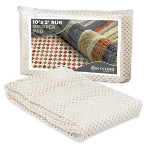 Nevlers White Non Slip Rug Pad for Hard Surface Flooring - 1 of 4