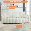 NicBex 82"Modular Sofa Couch with 3 Back Pillows Mid-Century Upholstered 3-Seater Couch with Soft Back Cushion for Living Room,Bedroom - 4 of 4