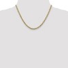 Black Bow Jewelry 3.75mm 14k Yellow Gold Solid Concave Anchor Chain Necklace - 2 of 4