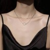 Sterling Silver Dainty Choker, Rolo Chain, Adjustable 13 - 16 Inches - 2 of 4